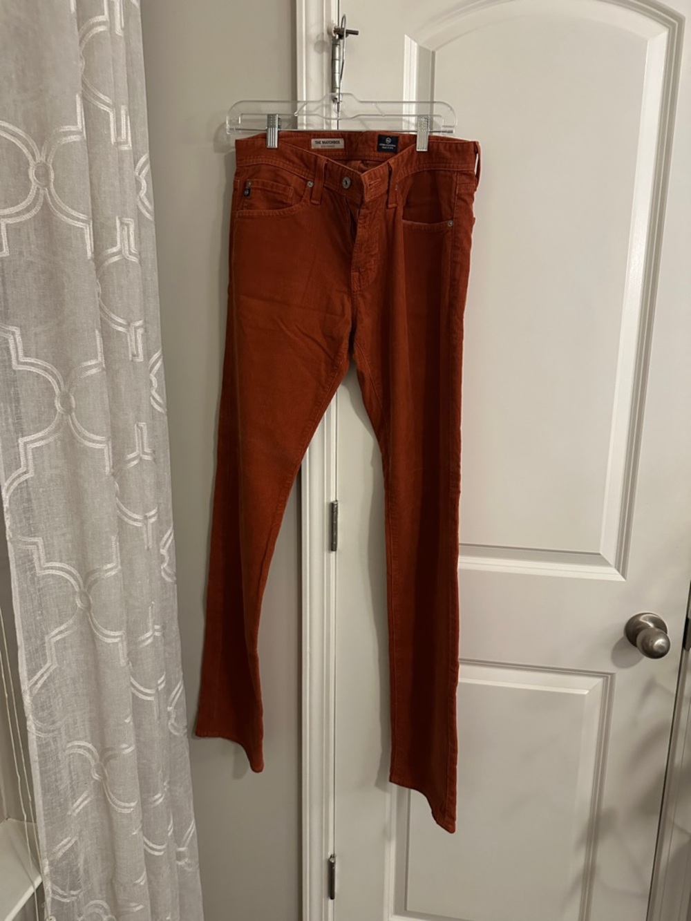 Ag Adriano Goldschmied Men's Bootcut Jeans in Rust